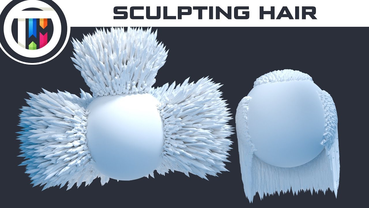 Blender Tutorial - How to Sculpt Hair with Blender's Comb Tool - YouTube