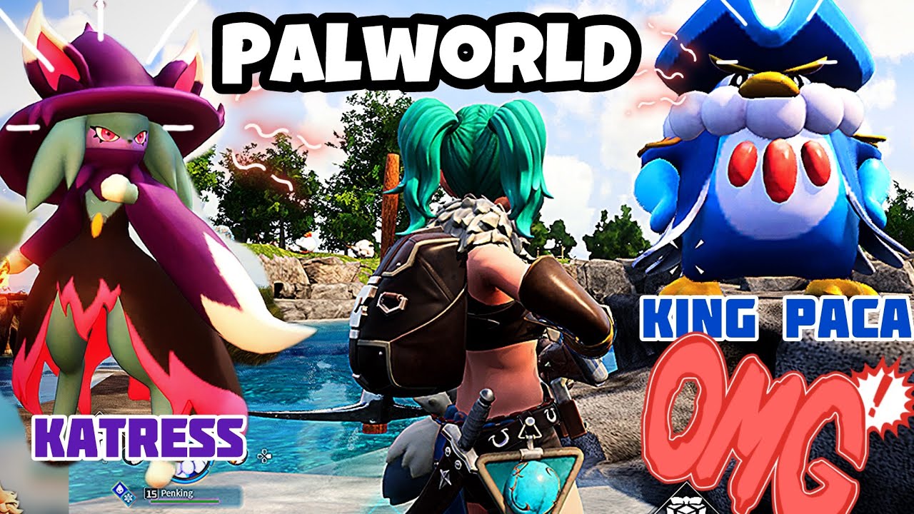 [4K] I caught Katress and king paca in palworld game - YouTube