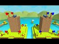 Castle Destruction🏰 Marble Race