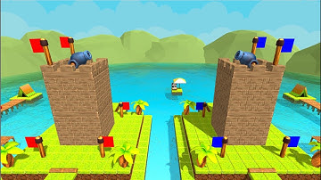 Castle Destruction🏰 Marble Race