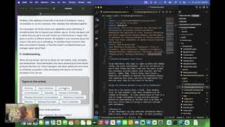 Use Javascript to aggregate the article count / tag across the posts in our blog.