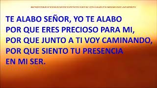 Video thumbnail of "TE ALABO SEÑOR YO TE ALABO Menap"