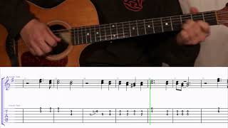 How to Play the Melody to Paper Roses by Anita Bryant on Guitar with TAB