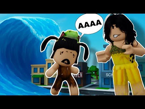 THE BABY WAS ABANDONED BY THE MOTHER IN THE TSUNAMI THAT DESTROYED THE CITY! Roblox (Brookhaven)