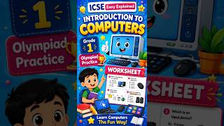 Introduction to Computers Grade 1 | Fun Computer Worksheet | Chapter 1 #Shorts