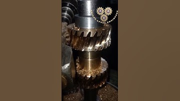 8Dp Worm Gear Cutting Process. #shortsfeed #shortsvideo #cnc #viral #shortsviral #shorts #machine