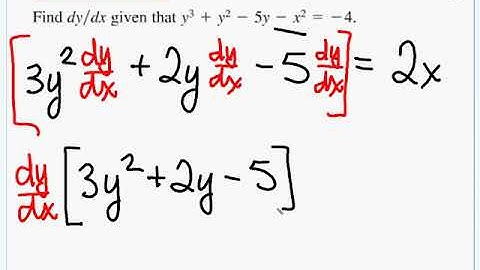 2-5 Implicit Differentiation