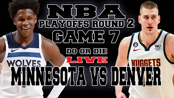 MINNESOTA TIMBERWOLVES VS DENVER NUGGETS-GAME 7 - DO OR DIE  NBA SEASON 2024  LIVE SCOREBOARD