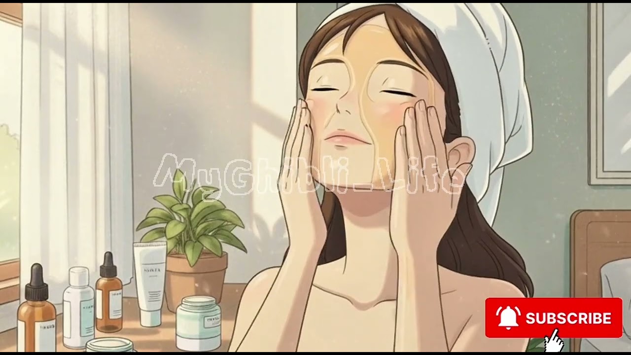 Relaxing Morning Skincare ASMR 🌸 No Talking | Ghibli Style