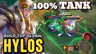 OMG!😍This Underrated Hero is Surely a 100% TANK.!!Hylos Top Global Build 2024