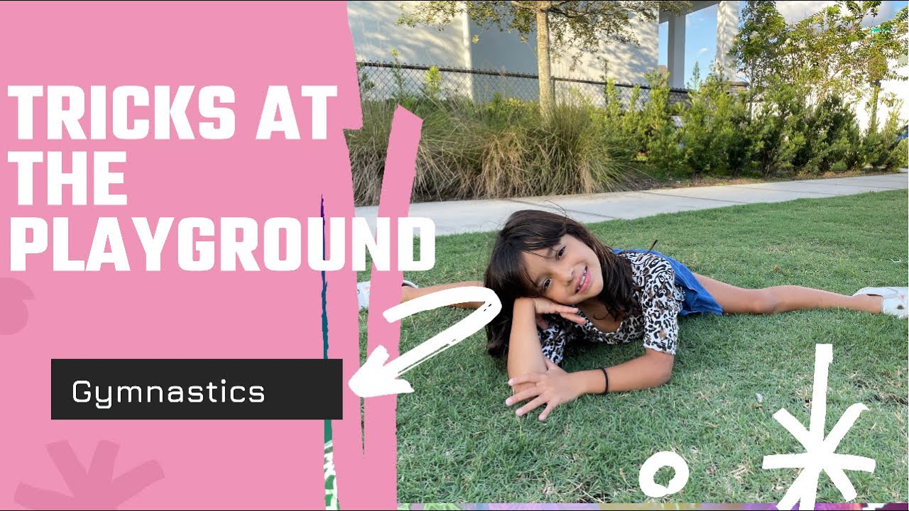 A Gymnast at the playground