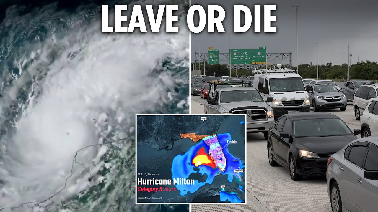 Hurricane Milton sees evacuation of 1 MILLION people as Florida ...