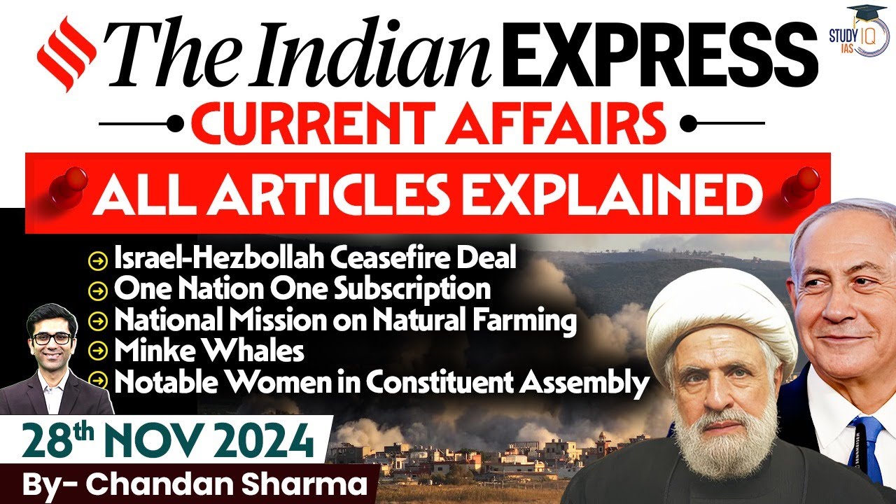 The Indian Express Newspaper Analysis | 28 Nov 2024 | Daily Newspaper ...