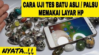 CARA UJI TES BATU PALSU / ASLI MEMAKAI LAYAR HP ANDROID