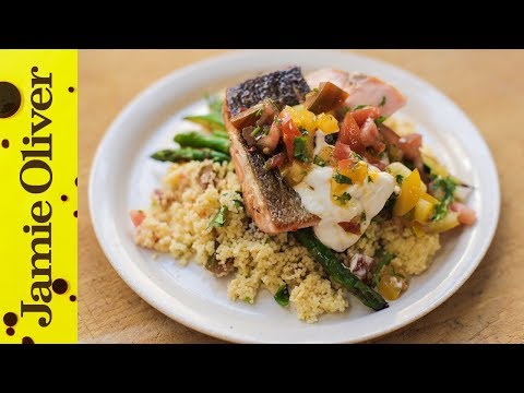 Pan Fried Salmon With Tomato Couscous Jamie Oliver-11-08-2015