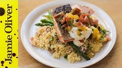 Pan-Fried Salmon with Tomato Couscous | Jamie Oliver 