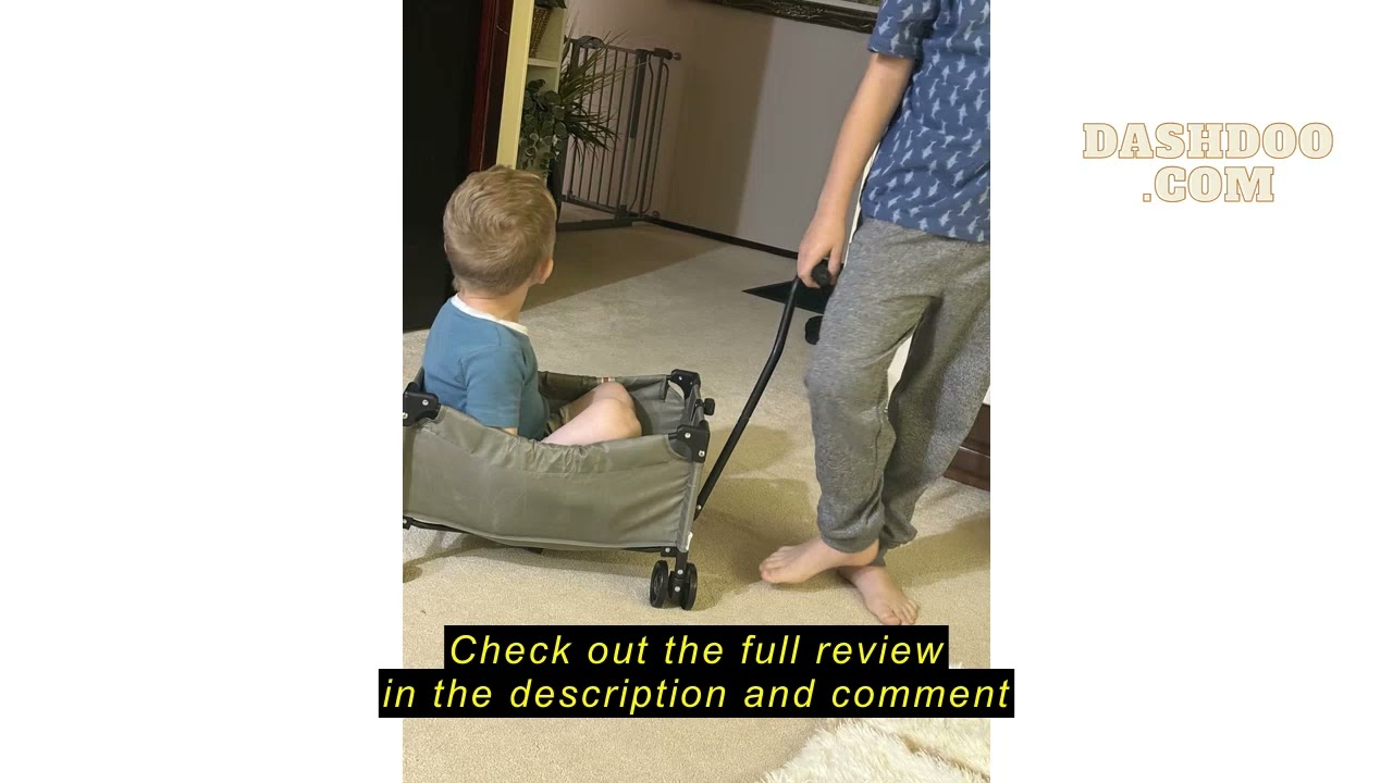 Review 509 Crew: Little Wagon - Khaki - Folding Pull-Along Cart, Adjustable Handle, Canvas-Metal Fra