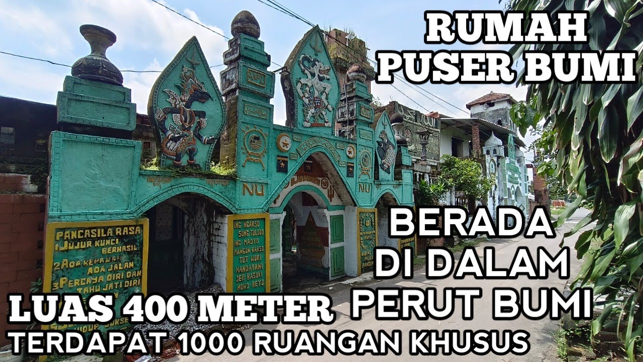 RUMAH MEWAH PUSER BUMI Terdapat 1000 Ruangan Berada Di Dalam Perut Bumi Luas 400 Meter