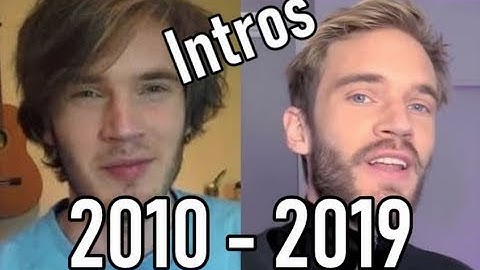 Pewdiepie Intro Evolution [2010 - 2019]