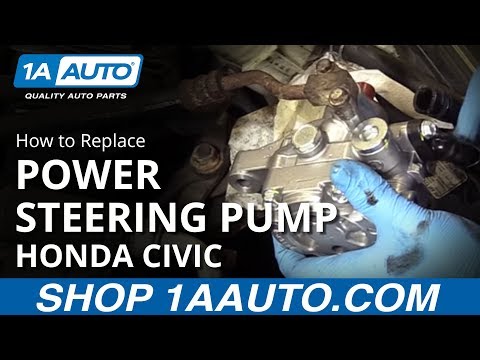 How to Replace Power Steering Pump 01-05 Honda Civic