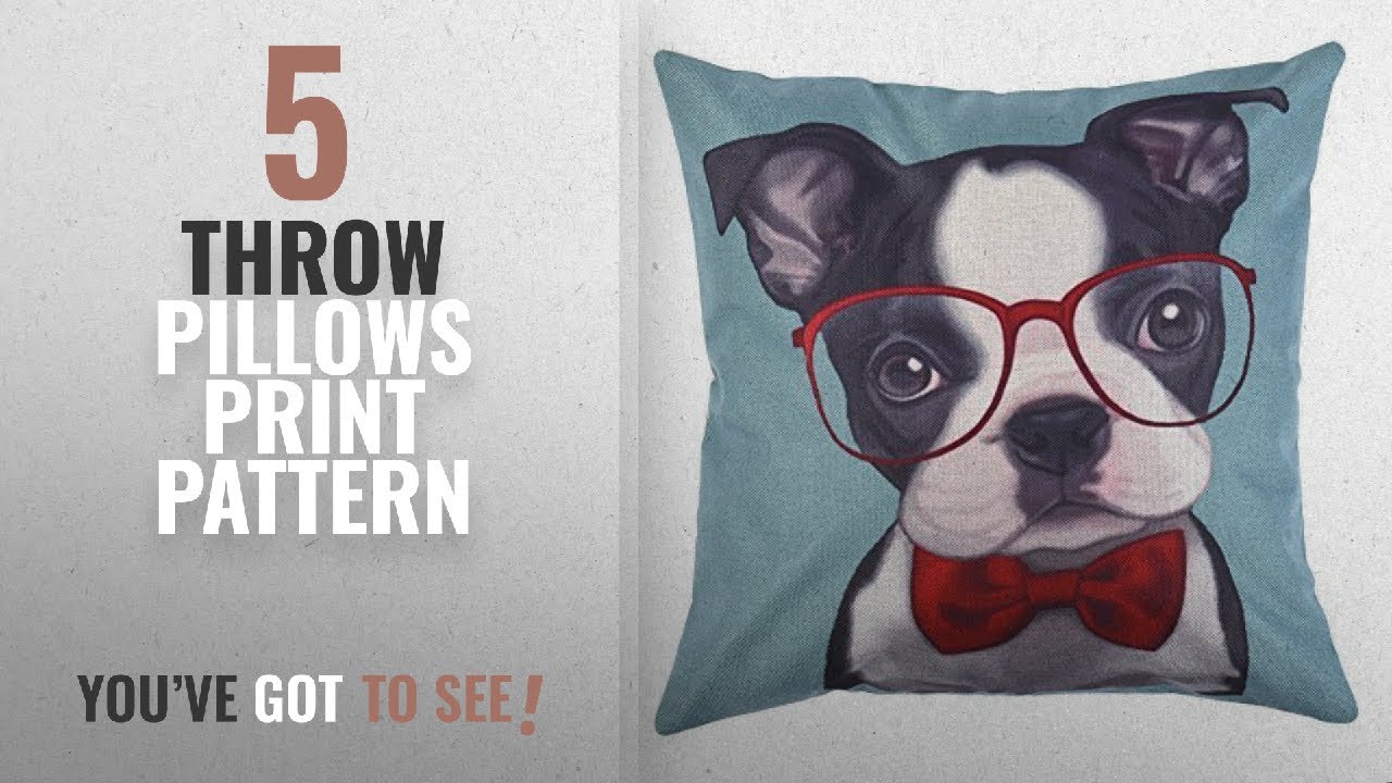 Top 10 Throw Pillows Print Pattern [2018]: Uarter Cute Decorative Throw Pillow Case Adorable Throw