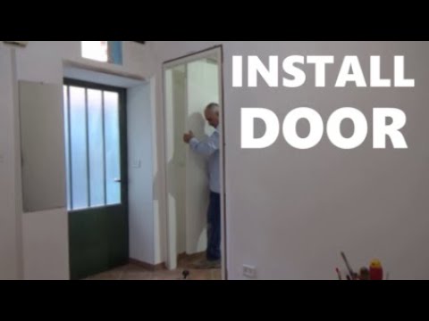 HOW TO INSTALL INTERIOR DOOR - YouTube