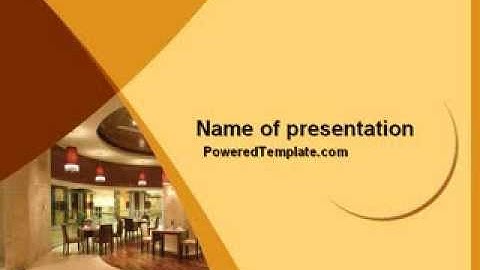 Hotel Restaurant PowerPoint Template by PoweredTemplate.com