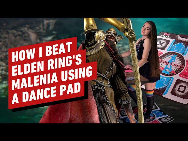 Elden Ring streamer is trying to beat Malenia on dance pad and controller  simultaneously as part of an unusual challenge run