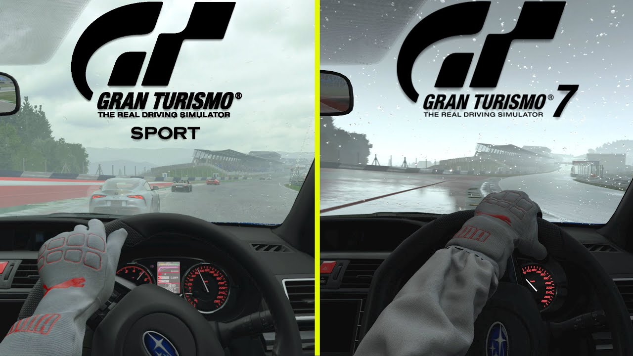 L'image du jour : GT7, tous les comparatifs graphique PS4 vs PS5 / GT Sport  / Ray Tracing