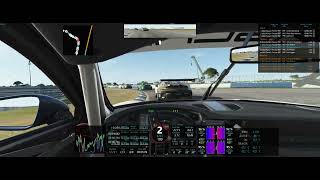 rFactor 2 - 992 GT3 cup @ Sebring with AI 100% setup in the end.