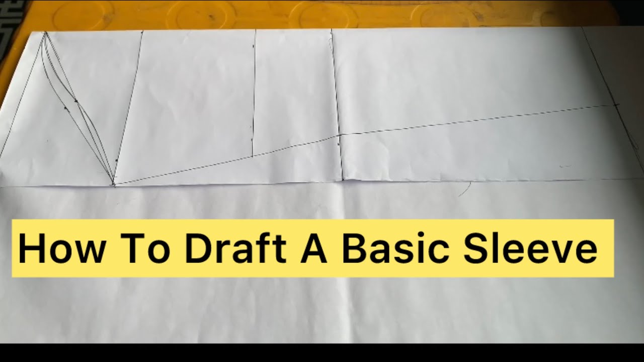 How To Draft A Basic Sleeve Pattern/ Beginner Friendly Tutorial - YouTube