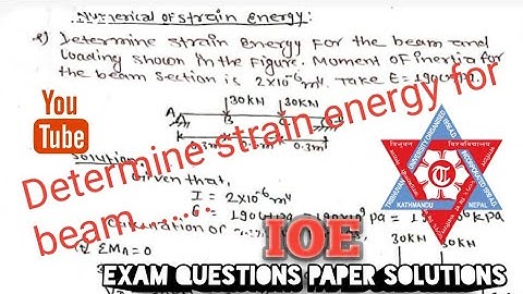 calculations of Strain Energy for beam ! theory of structure!