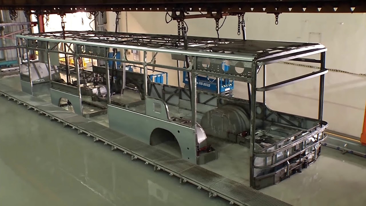 バスシャーシの生産 Youtube
