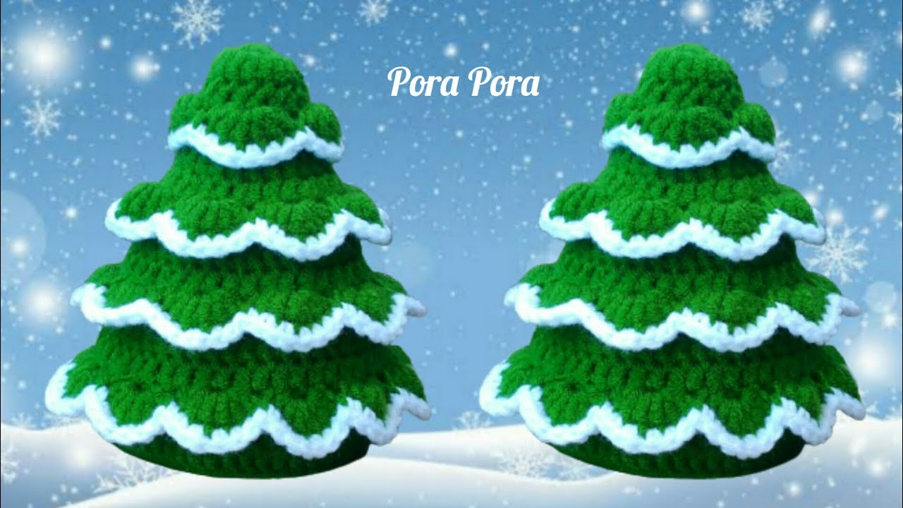 Easy Crochet Christmas Tree Tutorial I Crochet Christmas Decorations I