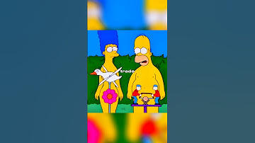 Homer & Marge Lost Their Clothes 😂🤣 #simpsons #shorts
