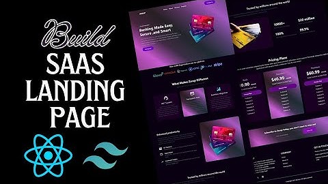 Build a SaaS Landing Page Website Using React JS & Tailwind CSS | AI SaaS Website With React JS