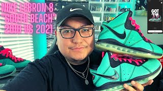 Nike Lebron 8  "South Beach" 2010 VS 2021 Comparison! Which one wins?