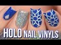 Holo Nail Vinyls and Kylie Jenner Kobalt by Sinful Colors Review! - How To Holo #3