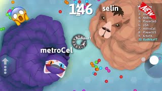 OMG🐍 SR-8000 ANGRY STACKS IN MIDDLE MANY FROZEN SNAKE 🐍 BEST EPIC SNAKE IO GAMEPLAY 🐍#gaming  screenshot 1