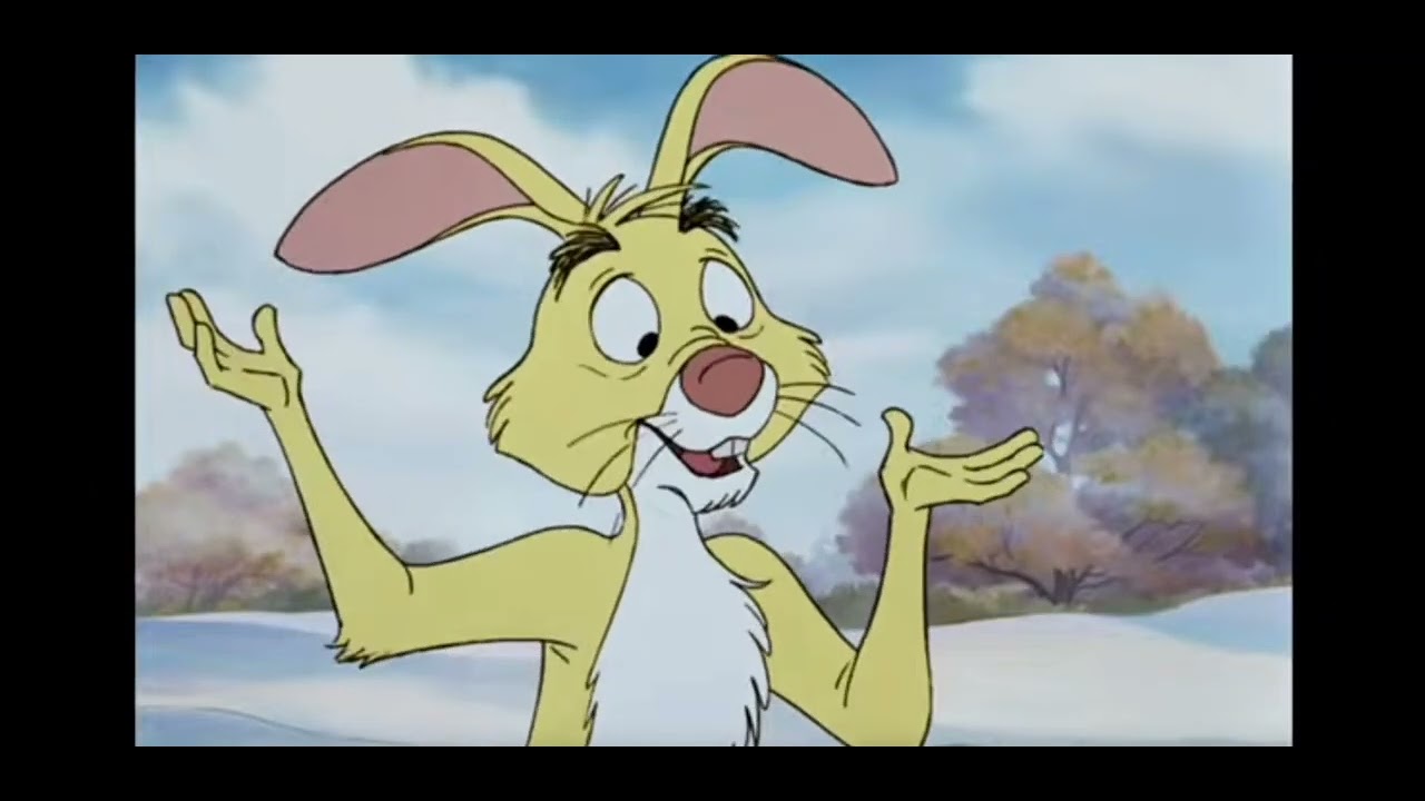 funny cat reaction with winnie the pooh and rabbit - YouTube