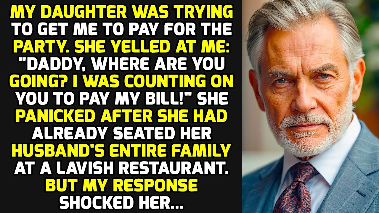 My Daughter Tried To Press Me To Pay For The Party, But What She Heard Back Was Appalling... STORIES
