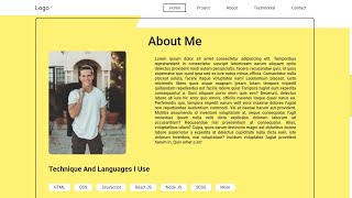 Part - 3 How to make about section | Single Page Website | HTML | CSS | Techy Programmers