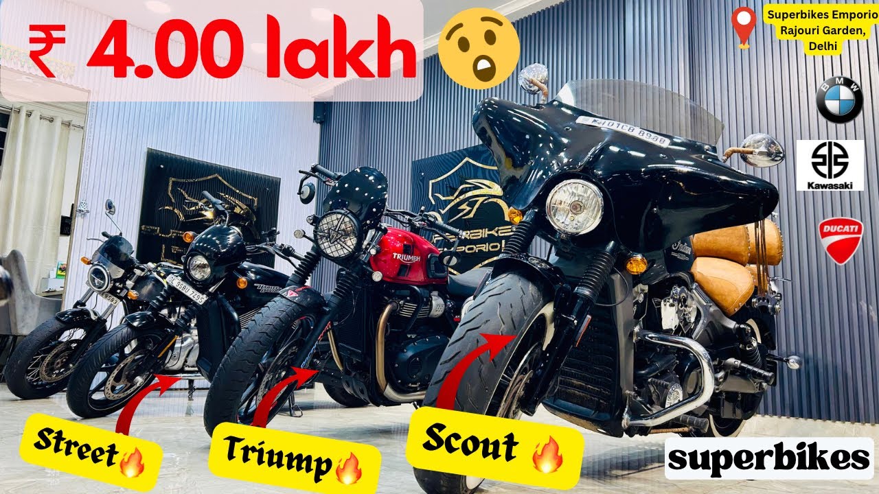 Unbreakable deal : Indian Scout 1200 | Triumph🔥 | second hand superbikes in delhi 
