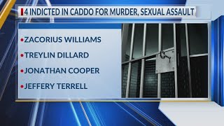 4 indicted in Caddo for murder, sexual assault
