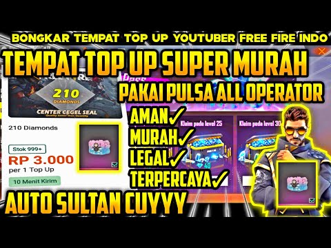 Tutorial dan Cara Top Up Game Hanya Menggunakan Pulsa || Tempat Beli Diamond Free Fire. 