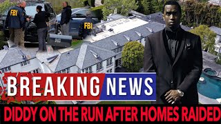 Diddy LA & Miami homes raided by Homeland Security -- Diddy on the run -- Private Jet in Antigua