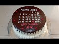 CALENDAR CAKE || birthday calendar cake tutorial || Korean butter cream cake