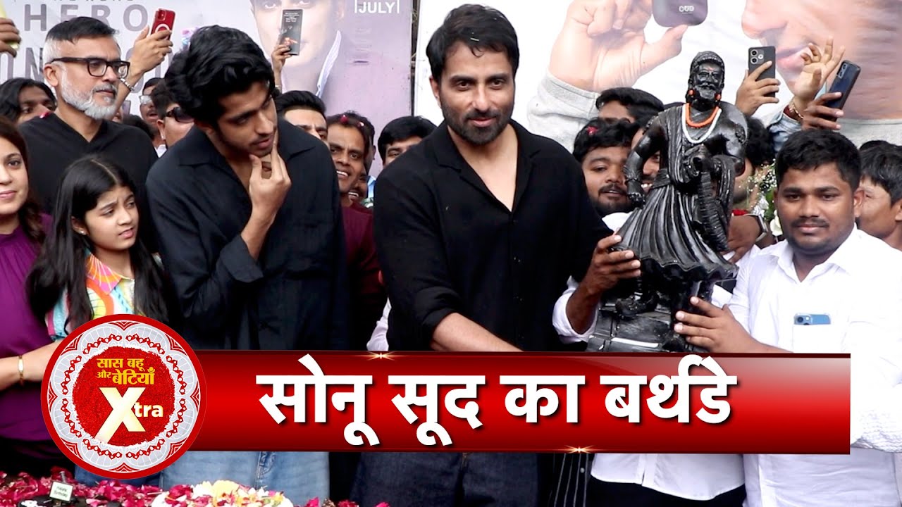 Sonu Sood Celebrates 52nd Birthday with Fans, Showered with Petals in Grand Celebration