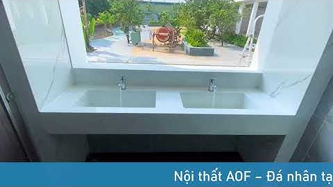 Chậu Lavabo Liền Khối Đá Solid Surface| Nội Thất AOF