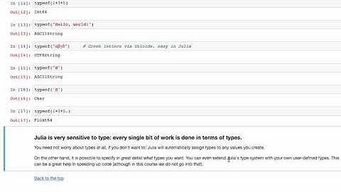 Types  Julia Type System   Coursera